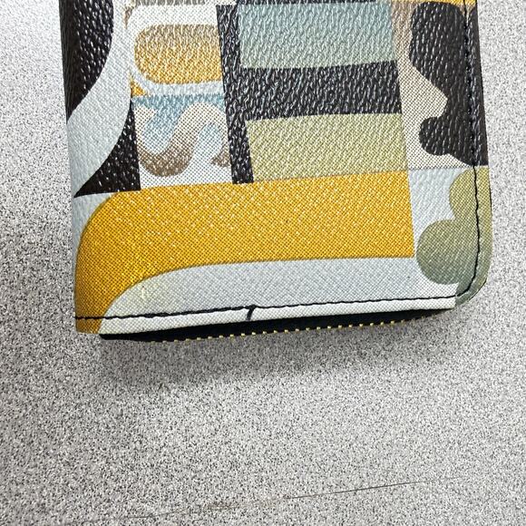 Tous Leather Wallet Multicolor Logo Bear Zip Around Cards Colorful Classic * - Picture 10 of 14